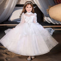 European and american style girls' dresses - princess gowns for piano recitals, hostess performances, little girl runway shows, and birthday parties - in stock