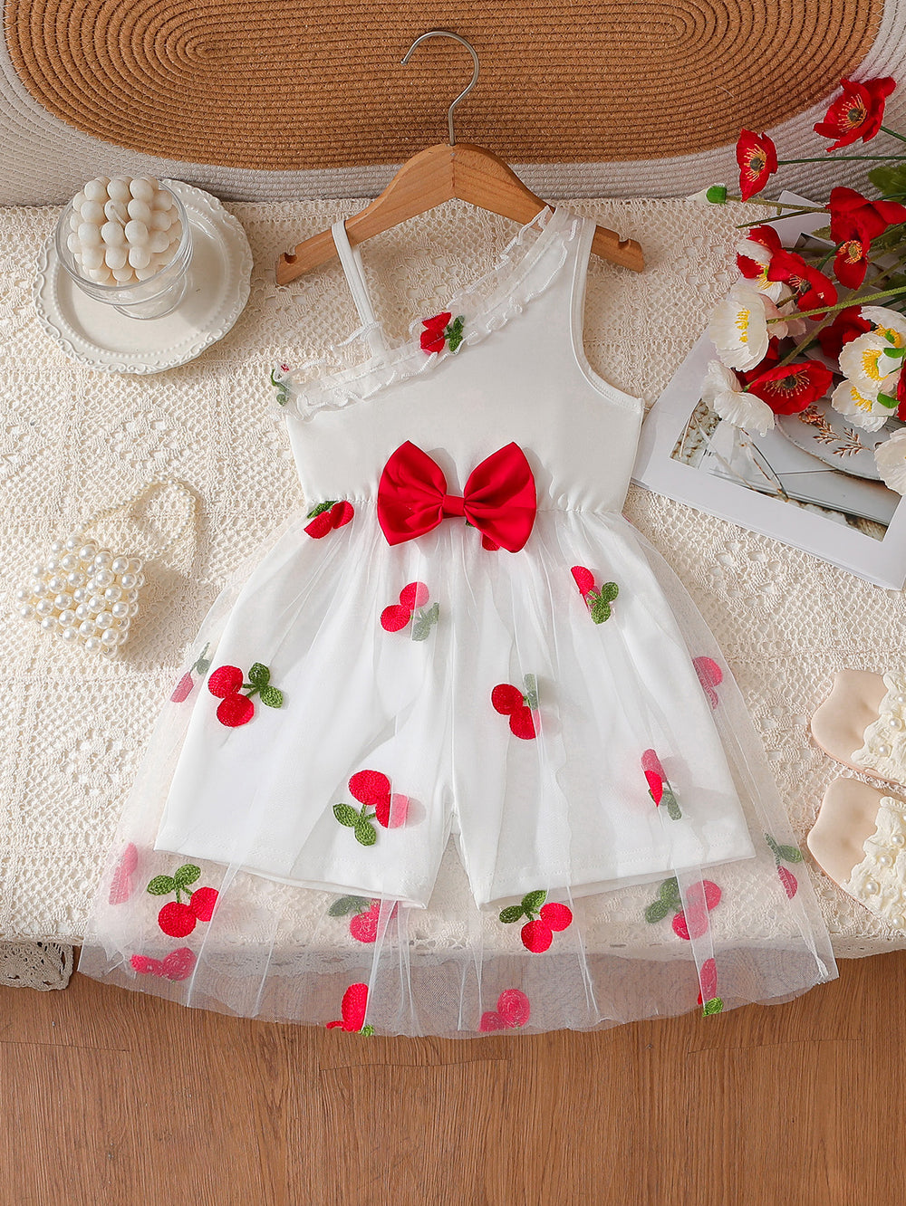 sweet new children's dress sundress holiday mesh tutu dress baby photo princess dress