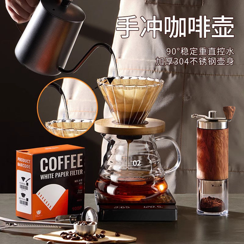 Hand-brewed coffee set, filter cup, sharing pot, hand-brewed kettle, hand-cranked grinder, for home american coffee utensils, souvenirs