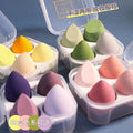 Colorful fenling 100 points beauty egg bevel cut cotton pad sponge powder puff liquid foundation special egg air cushion oem