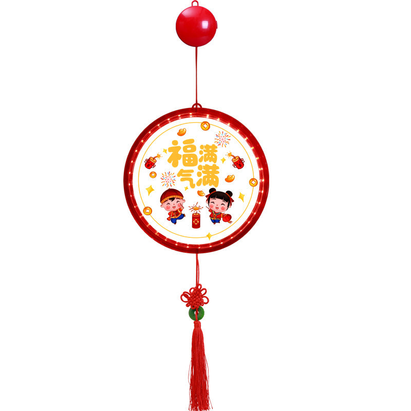 Festival cartoon ambient light hanging light Fu character wedding festive decorative light Spring Festival arrangement pendant indoor lighting ornament