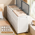 Clamshell toy storage box, collapsible household extra-large clothes and quilt storage container, multi-purpose organizer