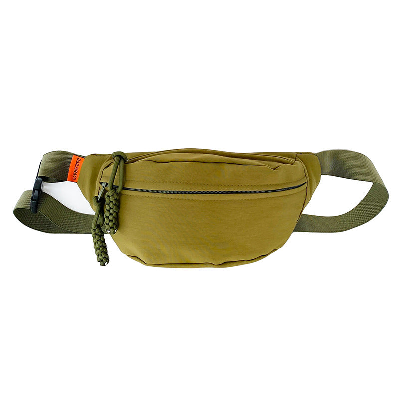 Sports fanny pack men's outdoor fishing anti-splashing fitness running mobile phone storage bag women's commuting travel messenger breast bag