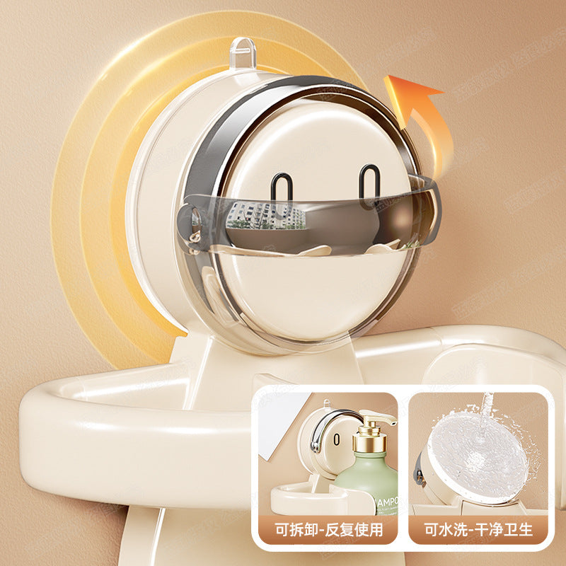 Powerful suction cup No punching Wall hanging Bathroom rack Bath shower Toilet shower gel hanger Storage