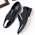 Men's leather dress shoes - new business casual style, breathable, pointed toe, perfect for spring/autumn, british & korean style, groom's wedding shoes