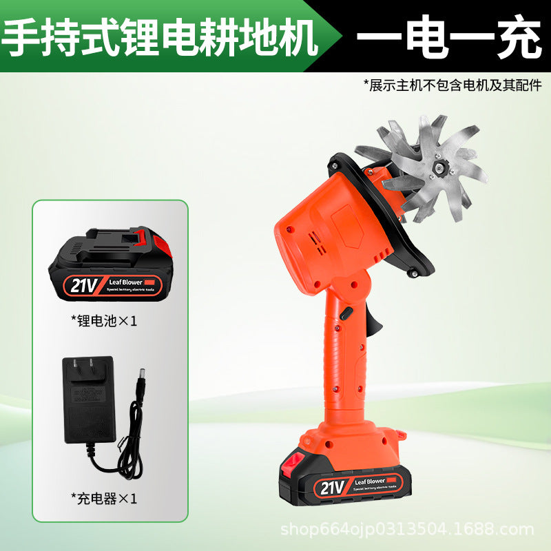 New arrival lithium battery soil loosening machine small for home handheld electric hoe garden bonsai weeding and soil turning wireless micro tillage machine