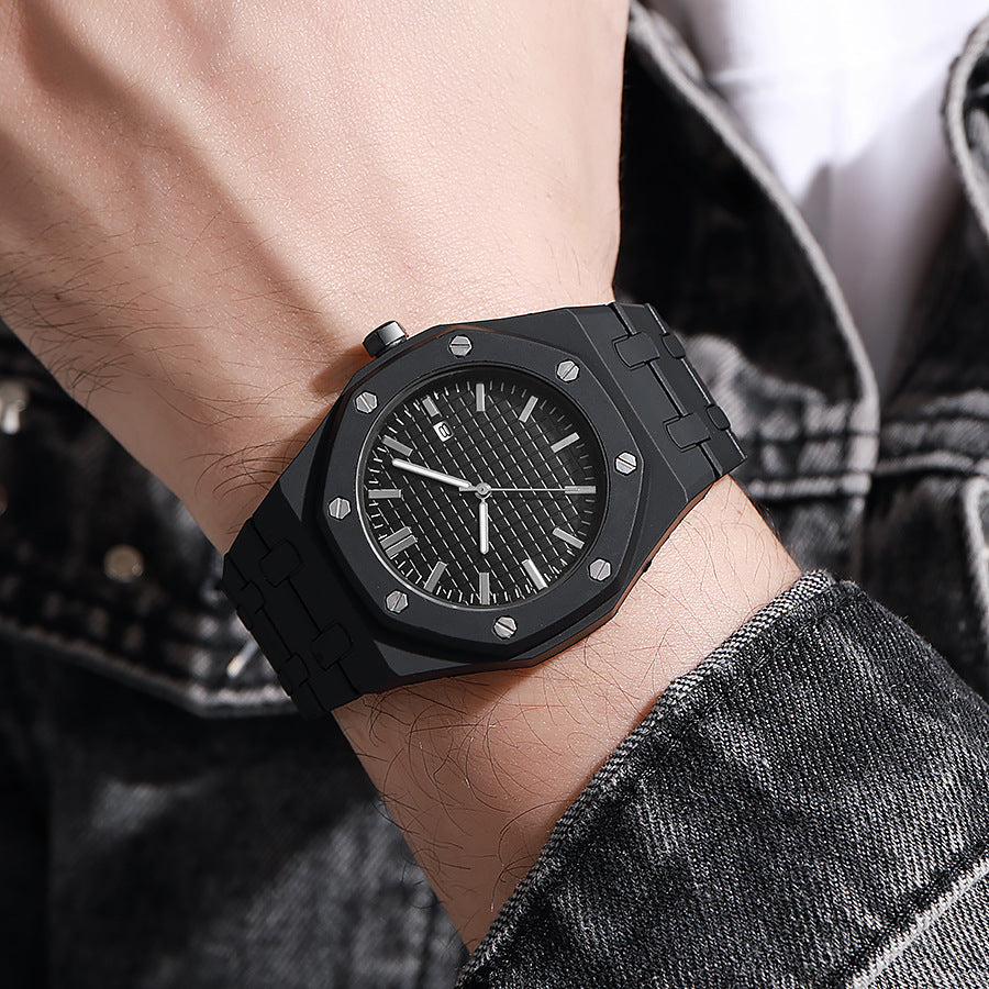 2025 new men's wristwatch calendar plastic watch southeast asia middle east hot selling waterproof ap quartz watch wholesale