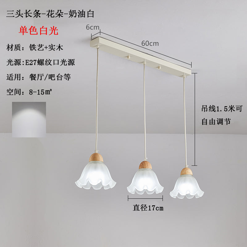 French Cream Wind Pumpkin Chandelier Designer Bar Lighting Simple Modern Creative Dining Table Art Restaurant Lights