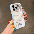 Cartoon simple fish large window phone case for iphone 18, apple 17 pro max, kitten protective cover 16