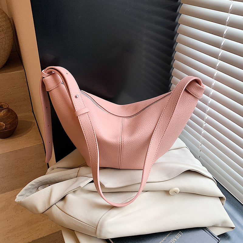 Cross-border niche design bag women's 2025 new super fire foreign style dumpling bag fashionable versatile shoulder messenger bag