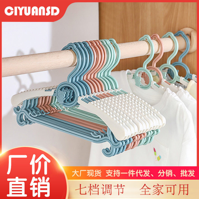 Multifunctional baby clothes hanger - extendable, non-slip, and non-marking clothes drying rack for home use