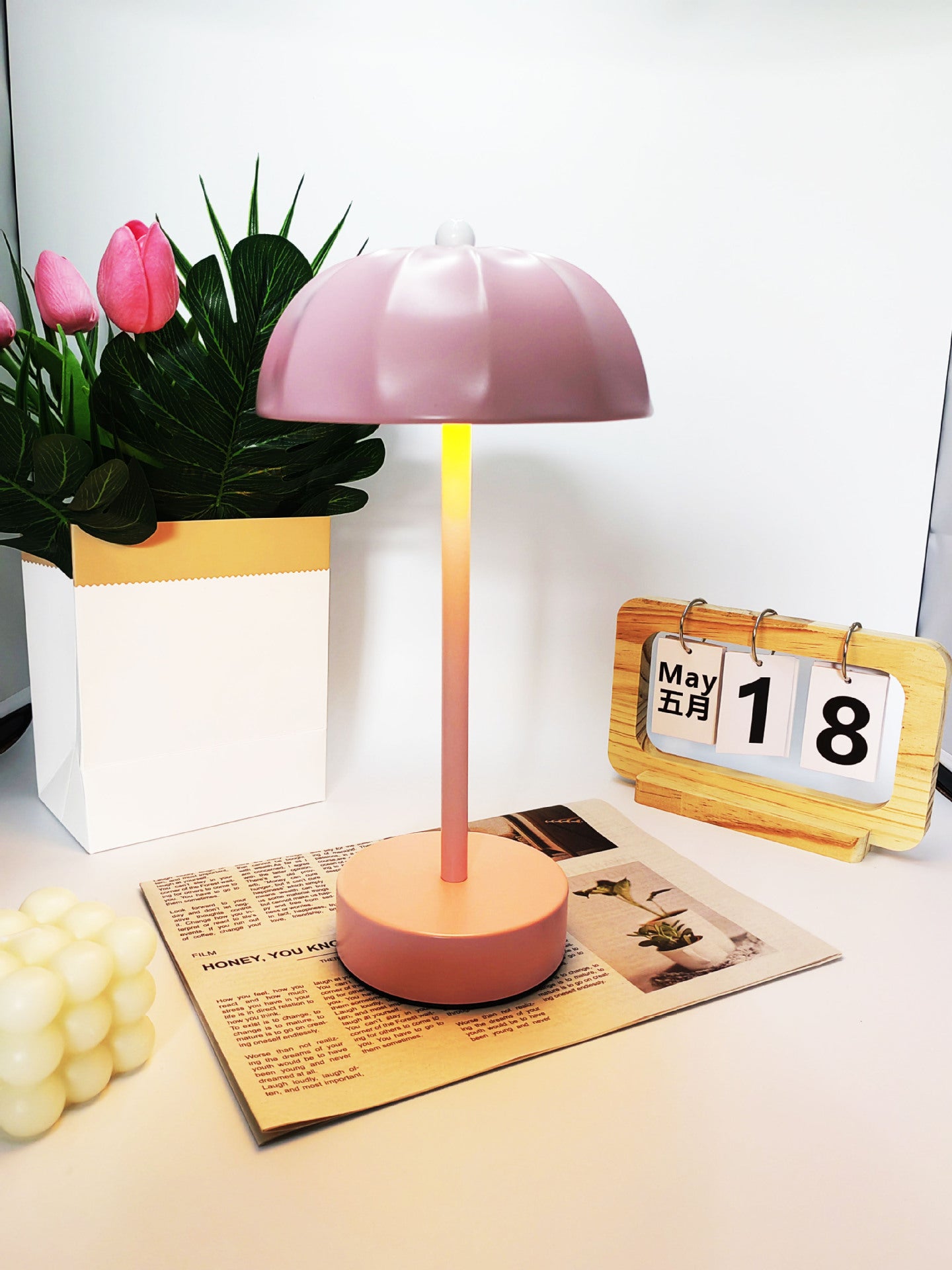 touch charging desk lamp eye protection bedroom bedside lamp restaurant bar ambient light decorative night light