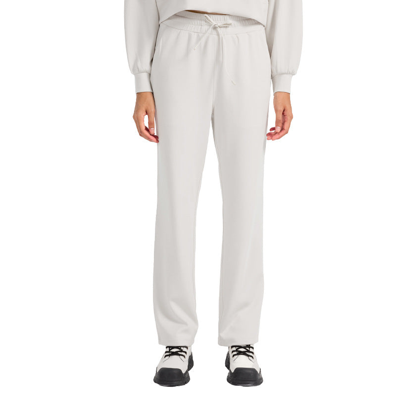 new air layer comfortable casual sports sweatpants - quick-dry, loose fit, drapey straight-leg athletic pants for women - daw016