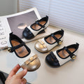 Vancahao girl shoes tweed stylespring & fallnew arrivalgirlkidschildren's soft bottom western style princess small leather shoes