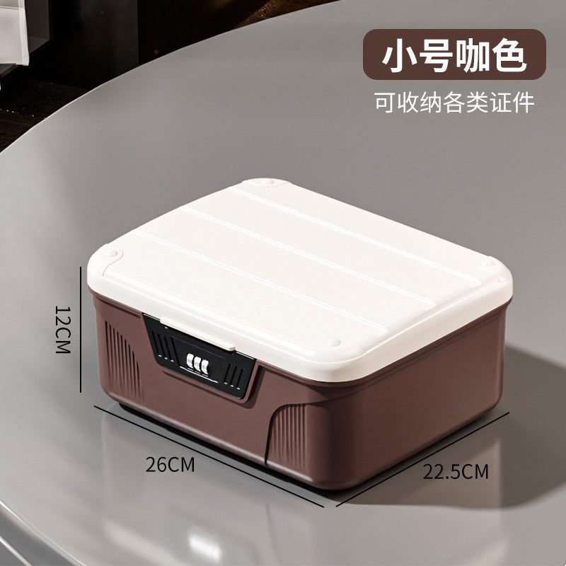 Password Storage Box Valuables Plastic Storage Box Privacy File Locked Storage Box Home Car Organizing Box