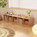 Cabinet storage cabinet bookshelf storage rack floor-standing bookcase for home storage cabinet layered rack eight-compartment cabinet low cabinet plaid cabinet