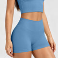 Amazon high-waisted butt-lifting yoga shorts - seamless peach lift, workout leggings, activewear, no camel toe