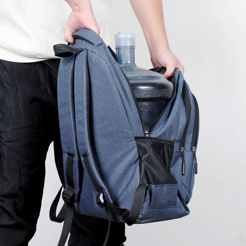 Cross-border backpack men's business computer backpack Oxford cloth commuting large capacity leisure student backpack customization