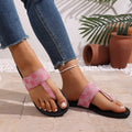 Plus size women's summer flip-flops: new european & american style, trendy patterned sandals for cross-border e-commerce