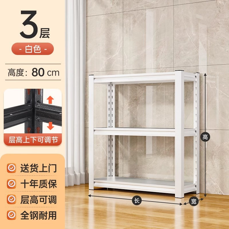 Balcony Shelves Multi-layer Floor-to-ceiling Household Steel Shelves Display Shelves Warehouse Storage Shelves Sundries Storage Iron Shelves