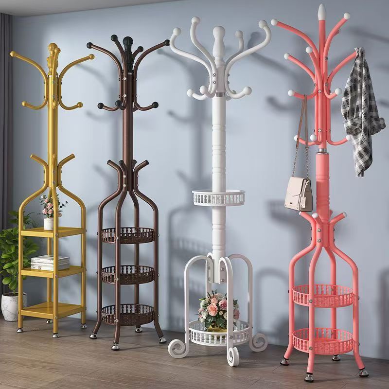 Popular coat rack floor-standing simple modern storage shelf clothes rack clothes rack entrance hall storage artifact