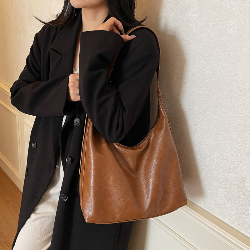 large-capacity bag for women 2025fall and winternew arrivalretro shoulder crossbody bag for commuting to class easiest for match tote bag
