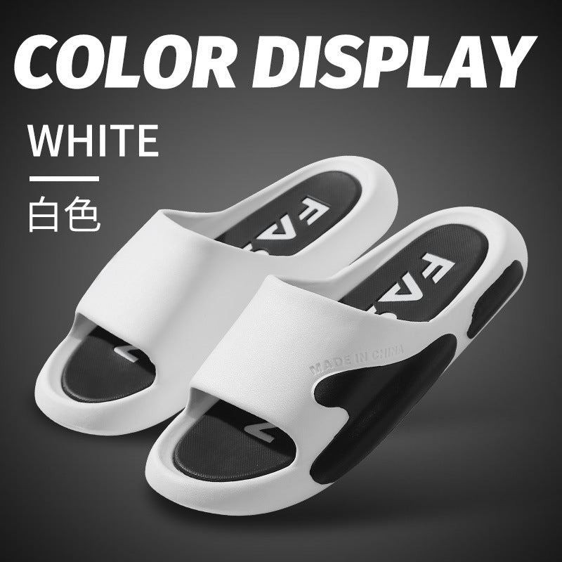 2022new arrival slippersmensummerfashioncoupleoutwear stepping on shit feeling non-slipthick sole home sandals slippers wholesale