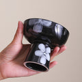 Vintage-inspired, niche design tall dessert cups - ceramic, high-style fruit, dessert, and tea tray