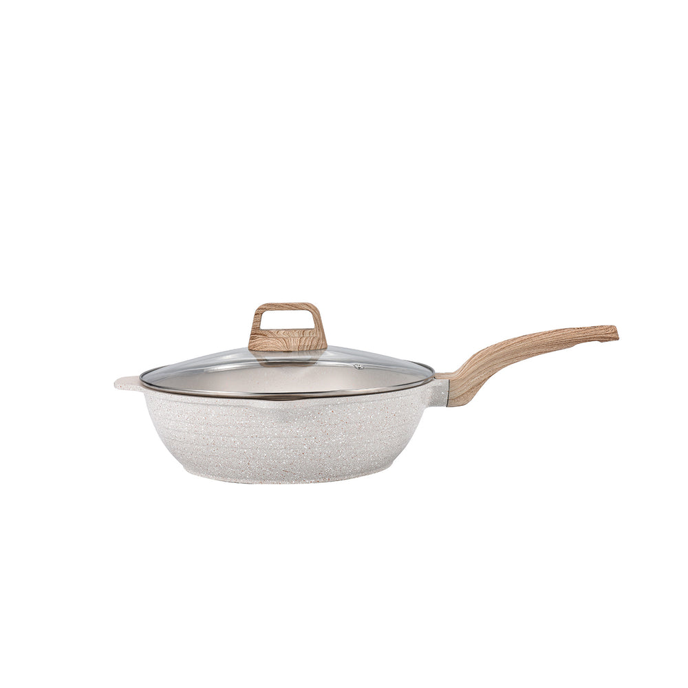 Medical stone non-stick pan personalized frying pan for home omelette steak non-stick cooking pot for home induction cooker neutral flat