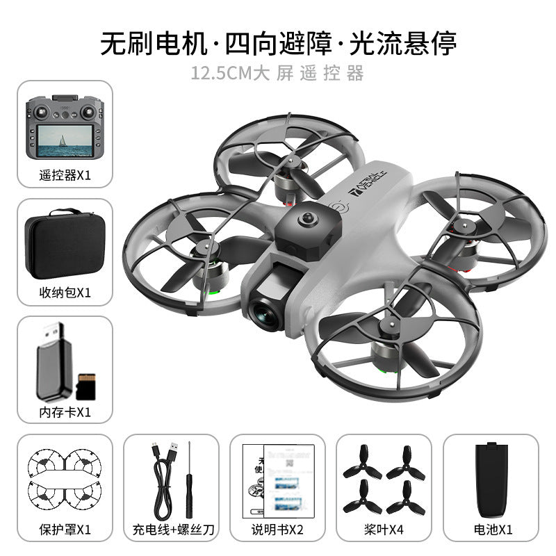 new product t21 drone with 4.5inch screens, high-definition aerial photography, all-inclusive obstacle avoidance, anti-collision quadcopter toy