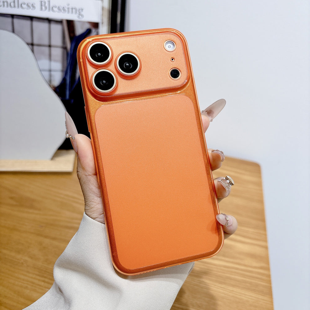Large window lens film suitable for iphone17promax mobile phone case 15 apple 16 frosted ultra-thin transparent soft case