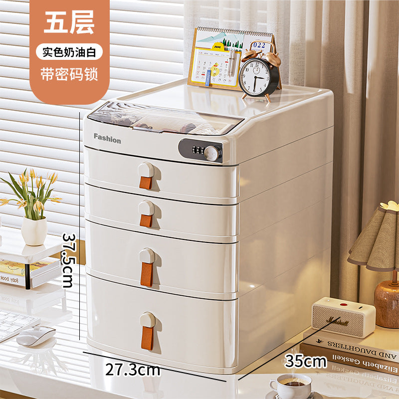 Xinle drawer type desktop password cabinet bedroom valuables storage box storage privacy document storage cabinet