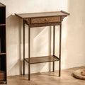 Buddhist niche altar table, home simple entrance, incense table, god of wealth altar table, altar stand cabinet, modern style grids