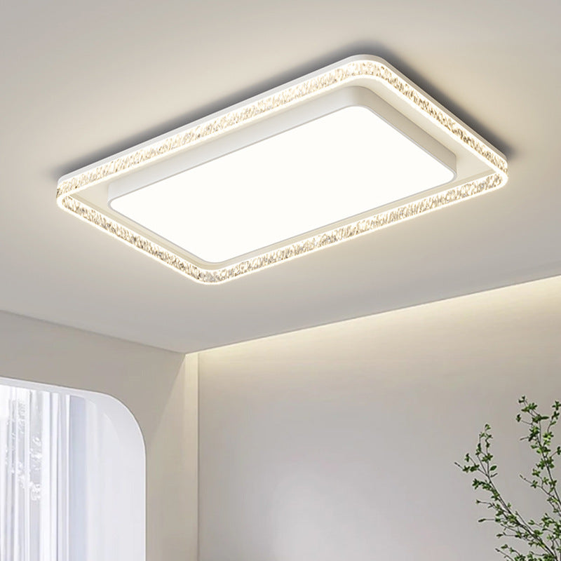 Living room light luxury high-end Italian minimalist modern living room main light rectangular ceiling light whole house lighting package