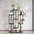 Flower stand living room floor-standing flower stand storage rack balcony flower pot bracket chinoiserie ornament rack green plant display rack