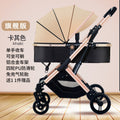 Inlair baby stroller: lightweight, foldable, high-view, shock-absorbing, reversible, suitable for newborns and infants