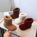 Girls' snow boots: new korean style for winter  - fuzzy, plush-lined, warm cotton shoes for little girls