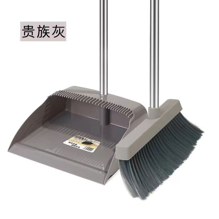 Broom and dustpan set for home indoor and outdoor broom and dustpan combination plastic suit magic silicone broom