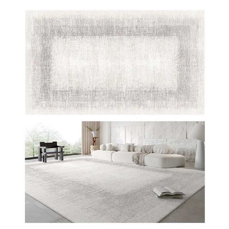 Carpet living room no-wash and wipeable accessible luxury italian normcorecasual gray sofa coffee table floor mat full floor large area