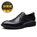 Men's leather dress shoes - business, formal, casual - live stream, cross-border, korean style, british style, soft sole, breathable, youth, groom, wedding shoes