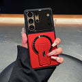 Suitable for samsung s26ultra lens holder mobile phone case multi-functional military anti-fall magnetic holder s24/s25p