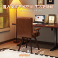 Computer chair for homeaccessible luxuryretrorotatable solid wood chair study desk chair comfortable long sitting bedroom back chair
