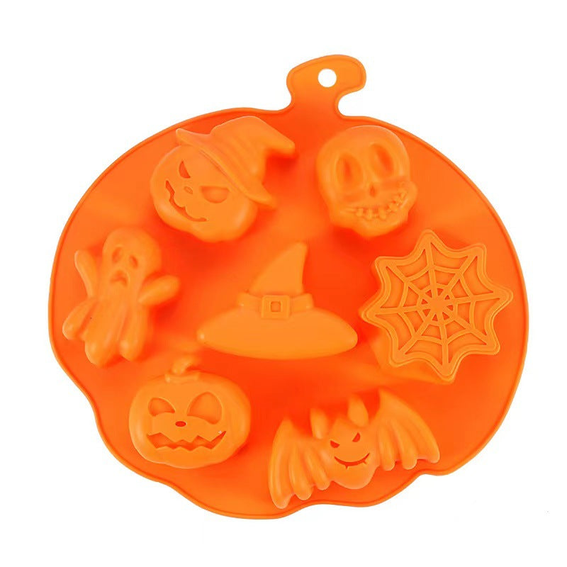 Silicone halloween cake mold fondant easy release cookie cutter cartoon pumpkin shape baking pan baking tool