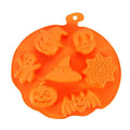 Silicone halloween cake mold fondant easy release cookie cutter cartoon pumpkin shape baking pan baking tool