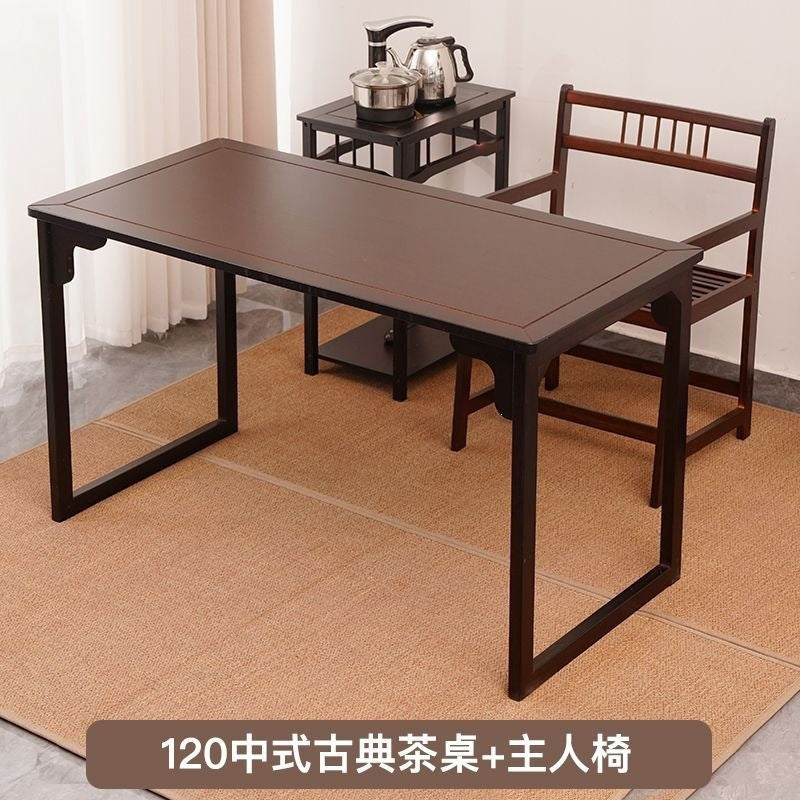 New chinoiserie tea table and chair combination office kung fu coffee table for home living room balcony tea table tea table