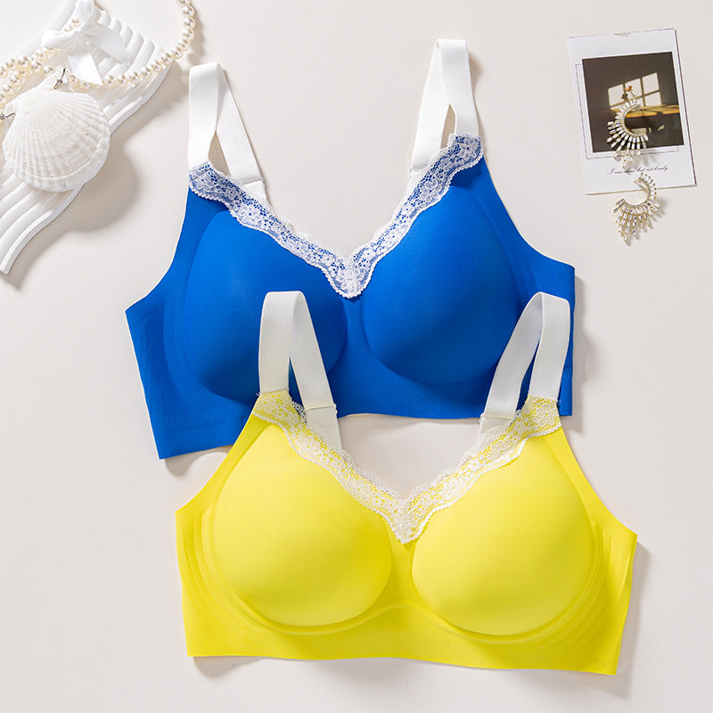 European and american bestseller: seamless jelly glue bra - plus size, wire-free, comfortable, push-up, soft support, large cup, adhesive bra