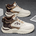 Men's fashion sneakers 2025 new winter high-top running shoes, trendy brand for teens, versatile height-increasing dad shoes