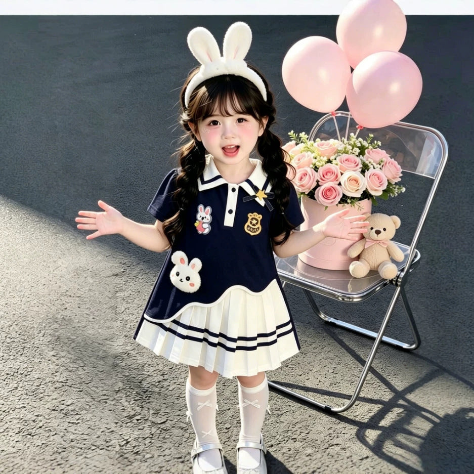 【dropshipping】 pleated skirt new arrival: kids' casual chic summer princess dress - super cute and trendy