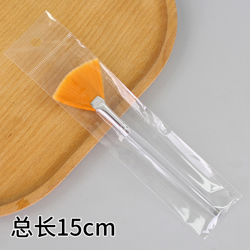 Beauty tools fan-shaped brush fruit acid brush makeup brush beauty mask brush modification essence brush single bag wholesale