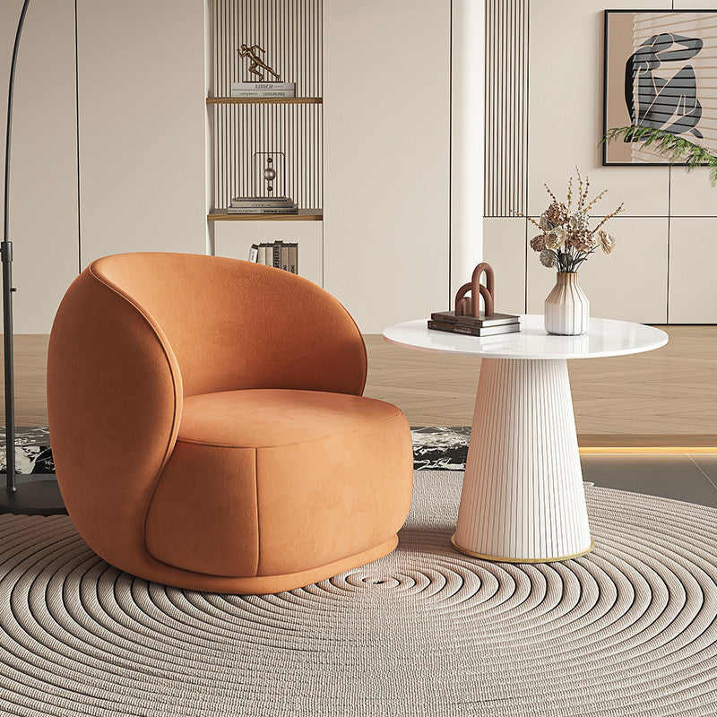 Minimalist cream style living room single sofa chair designer bedroom sofa chair japanese lazy casual sofa